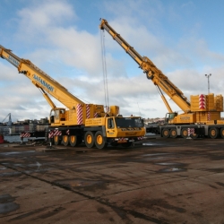 300 ton grove and 350 ton demag 