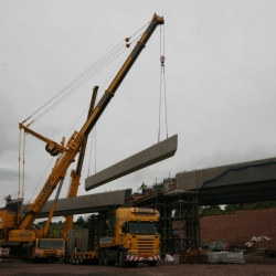 Terex Demag Ac 350 and Terex Demag Ac 250 Working together